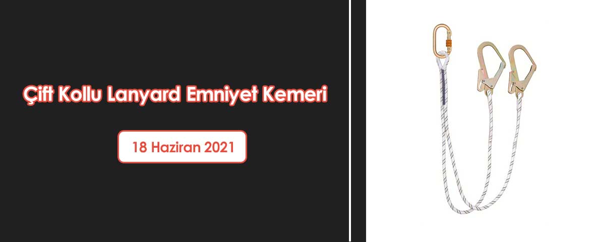  Çift Kollu Lanyard Emniyet Kemeri 