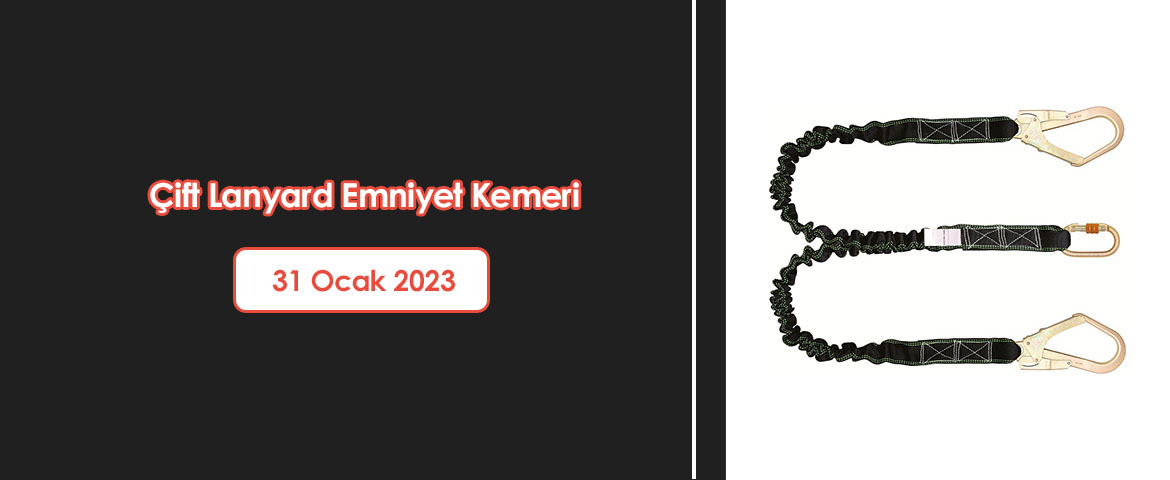  Çift Lanyard Emniyet Kemeri 