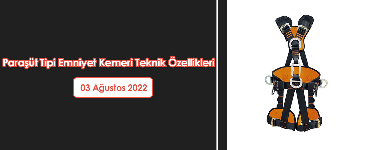  Paraşüt Tipi Emniyet Kemeri Teknik Özellikleri 