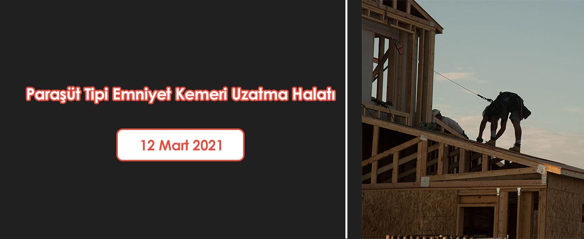  Paraşüt Tipi Emniyet Kemeri Uzatma Halatı 