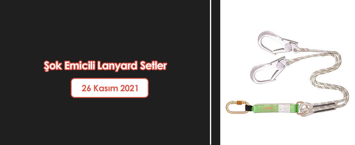  Şok Emicili Lanyard Setler 